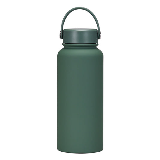 Custom Insulated Water Bottle - Moss Green 1L
