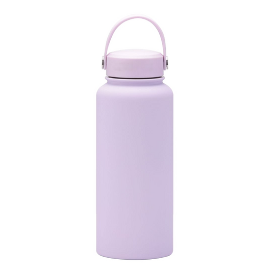 Custom Insulated Water Bottle - Lilac Purple 1L