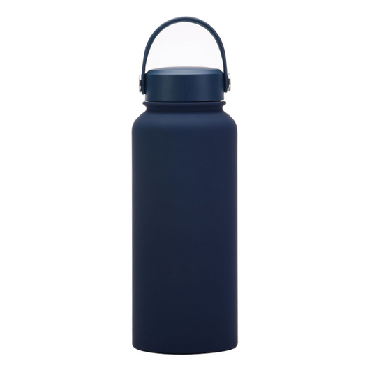 Custom Insulated Water Bottle - Navy Blue 1L